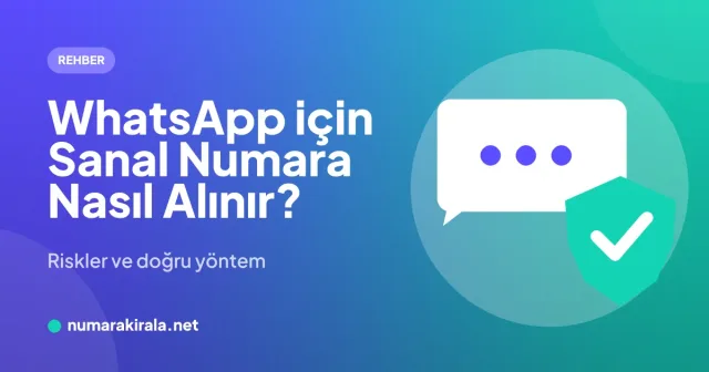 Akıllı telefonda WhatsApp doğrulama ekranı ve sanal numaraya gelen SMS kodu